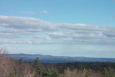 Sky over Acadia, ME with good visibility